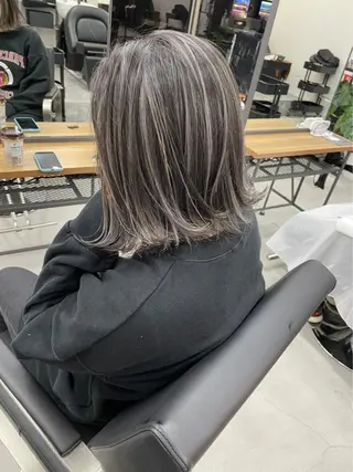 ミディアム パーマ ヘアアレンジ メンズ キッズ ネイル マツエク・マツパ アイブロウ カラー特化サロン梅田 Eir茶屋町/山下のヘアスタイル