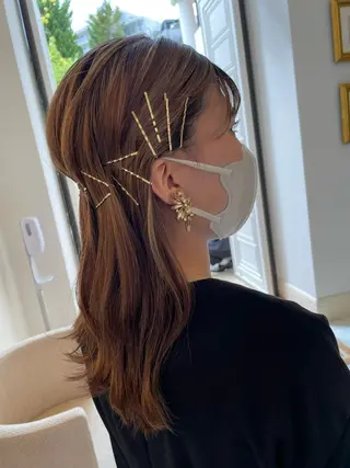 ヘアアレンジ オノ アカネのヘアスタイル