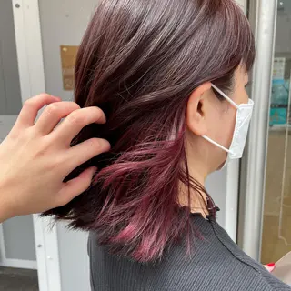 ミディアム miloc那覇 MIKUのヘアスタイル