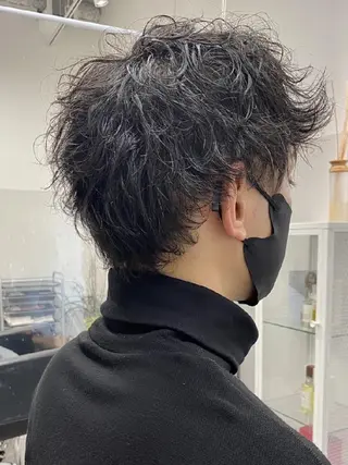 ショート パーマ メンズ メンズ&ショート LEA山村真史のヘアスタイル