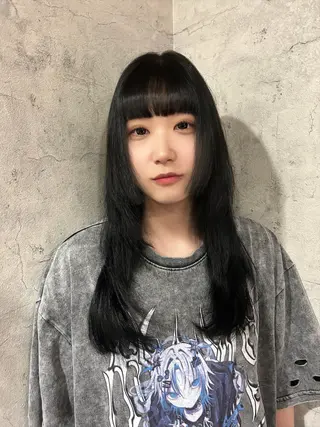 セミロング カラー パーソナルカラー 診断🍀マリンのヘアスタイル