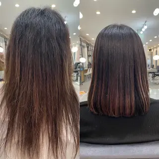 ミディアム パーマ しの　ゆきの THE REMMYのヘアスタイル