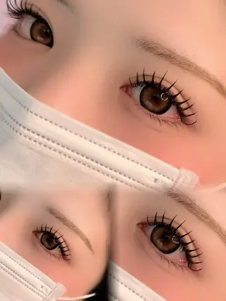 マツエク・マツパ 【那覇/束感まつ毛】 キャメルのマツエク・マツパデザイン