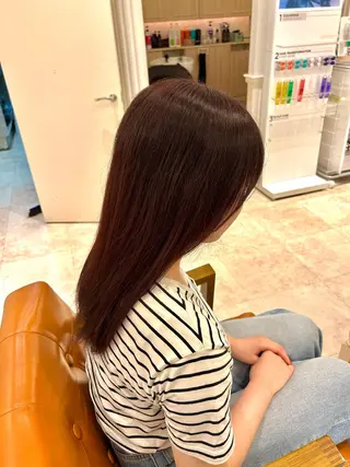 ロング カラー 岩崎 玲花のヘアスタイル