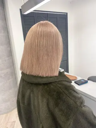 ミディアム カラー ハイトーン特化サロン 🍑momo🍑のヘアスタイル