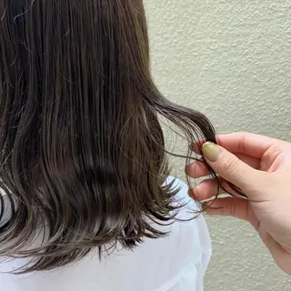 ミディアム カラー Rinka/梅田/ 透け感カラー🤎のヘアスタイル