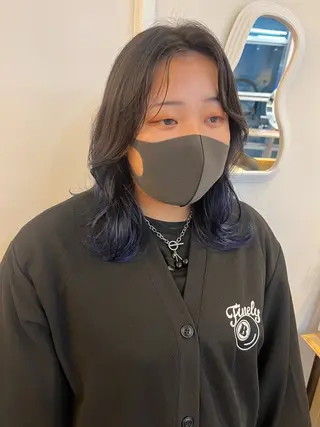 ミディアム カラー レイヤーカット/韓国 ヘア/ honokaのヘアスタイル