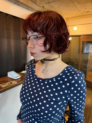 ショート カラー パーマ misa___boo MISAのヘアスタイル