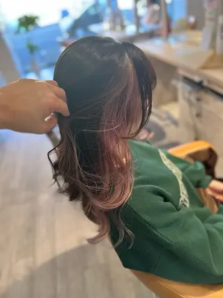 ロング カラー 柳原 悠希のヘアスタイル
