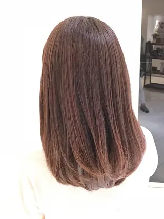 セミロング カラー ブリーチカラー/ 岩破瑞希のヘアスタイル