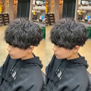 パーマ メンズ メンズ特化💎 韓国風💎クニミツのヘアスタイル