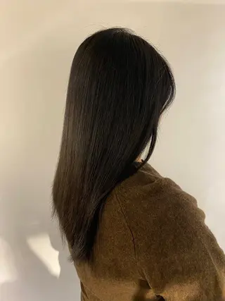 ロング カラー LOuNICA銀座所属・透明感カラー/ カット/安田　伍輝のヘアスタイル