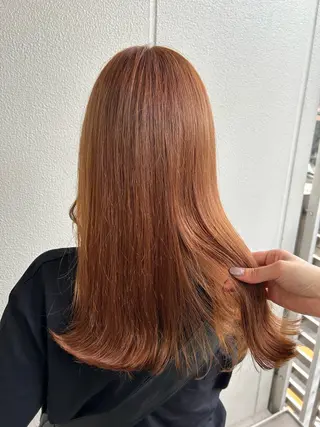 セミロング カラー 《暖色/韓国hair 》🇰🇷桑原ユキネのヘアスタイル