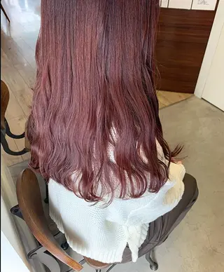 ロング カラー 暖色/まろベージュ/ シカタユウカのヘアスタイル