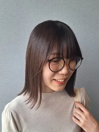 ミディアム yolo.所属・夜特化型ヘアサロン 𓃱yolo.タナベのヘアスタイル