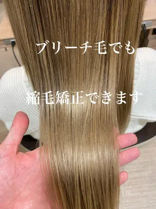 セミロング パーマ 面谷 一光のヘアスタイル