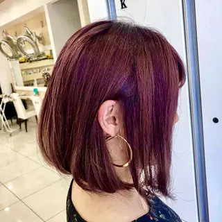 ミディアム カラー Ash 山田 勇太のヘアスタイル