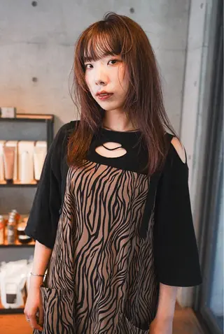 セミロング カラー ROUTE KOUTAのヘアスタイル