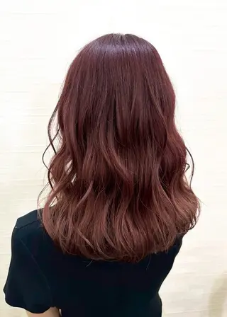 ミディアム カラー 【縮毛矯正＆カラー】 RAN.のヘアスタイル