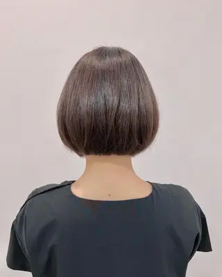 ショート ブリーチ毛に縮毛矯正 ✨カラー✨山田 正幸のヘアスタイル