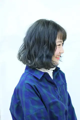 ミディアム カラー 土居 正季のヘアスタイル