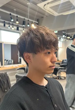 ショート カラー パーマ メンズ SYUYA/パーマ/ マッシュスタイル特化のヘアスタイル
