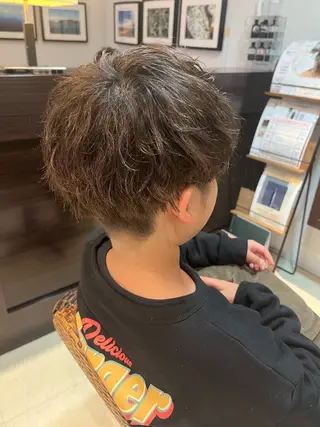パーマ メンズ キッズ 岩上 充希のヘアスタイル