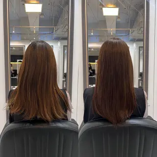 セミロング カラー THE  ESCALA表参道所属・Hana🌷/ 透明感/艶髪/表参道のヘアスタイル