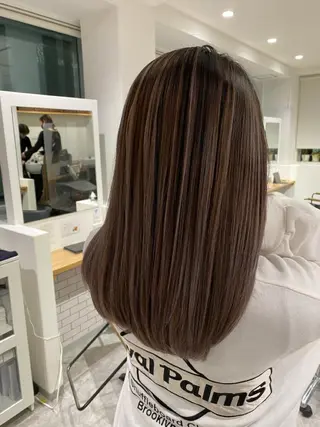 ミディアム カラー JILBLAN京都 ショート/ハイライトのヘアスタイル