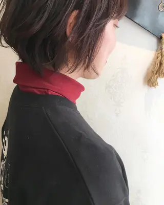 ショート カラー パーマ 鶴岡で縮毛矯正なら お任せ！ハヤシナオミのヘアスタイル