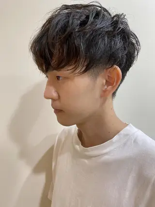 パーマ メンズ salowin渋谷kitaya park前所属・RIKA韓国ヘア/く びれヘア/上品カラーのヘアスタイル