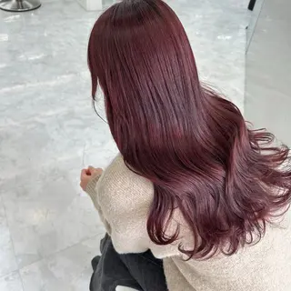 セミロング カラー ダブルカラー 韓国ヘアKYONのヘアスタイル