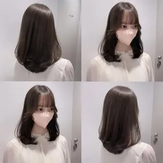 セミロング 銀座／レイヤーカット 🤍内野すみれのヘアスタイル