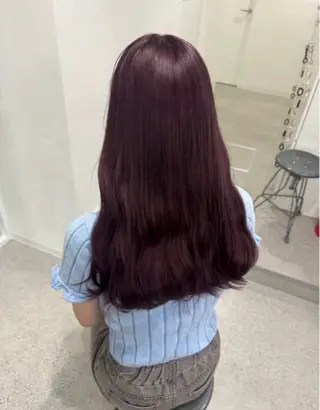 ロング miku/ラベンダー 透明感カラー🪻❤︎のヘアスタイル