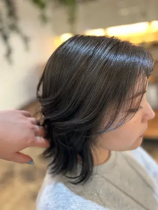 ミディアム カラー 艶髪/レイヤー 🦋MIYUUのヘアスタイル