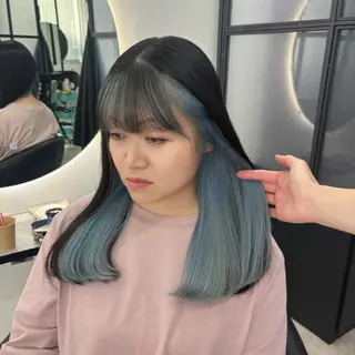 ロング カラー Ren. 🦋デザインカラーのヘアスタイル