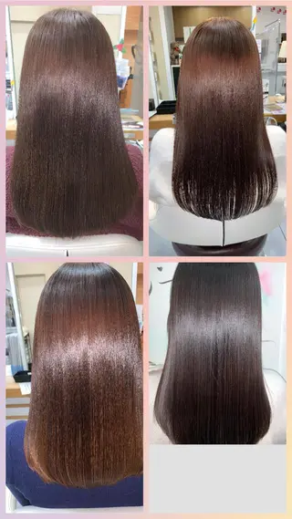 ロング 髪質改善/縮毛矯正 /ブリーチ矯正/岡部のヘアスタイル