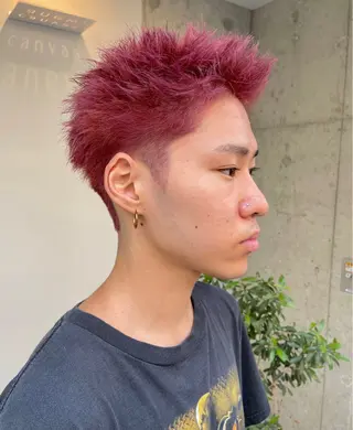 ショート カラー メンズ ショートヘア💫 ハイトーン西田拓馬のヘアスタイル