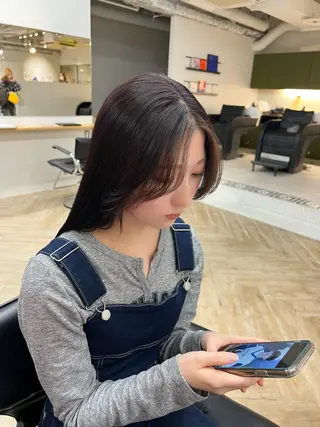 ロング カラー ベージュカラー 新潟/万代/井上佑のヘアスタイル