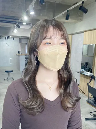 ロング カラー 韓国レイヤー/ 顔周り💕田中将吾のヘアスタイル