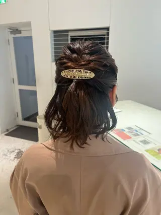 ヘアアレンジ モテ髪💞ツヤカラー ˚✧₊amuのヘアスタイル
