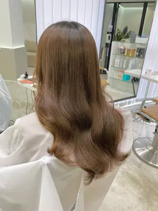 ロング カラー Beleza Era所属・韓国レイヤー/ 縮毛矯正🎀minaのヘアスタイル