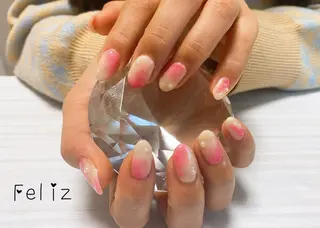 ネイル 痛ネイル/ワンホン/ フィルイン/長さだしのネイルデザイン