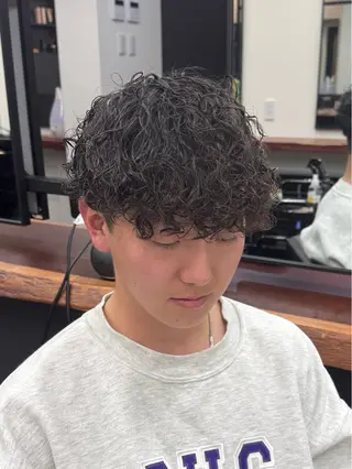パーマ メンズ 柏メンズカットパーマ NO.1タイチのヘアスタイル