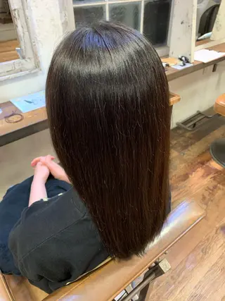 セミロング カラー 個室　髪質改善サロン　HANARE by youres hair 神楽坂 【はなれ】所属・🌈髪質改善 縮毛矯正特化🌈松田のヘアスタイル