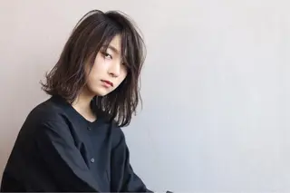 ミディアム カラー パーマ ボブ/ショート/ 白髪染め/メンズ葛西のヘアスタイル