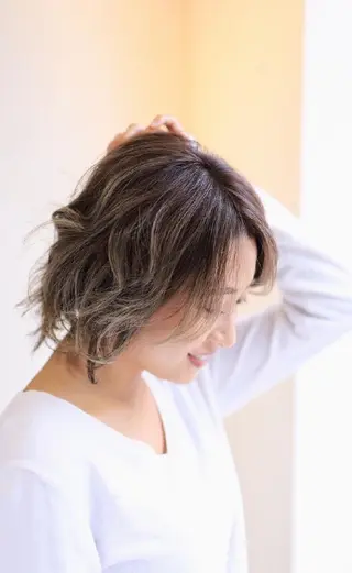 ショート カラー パーマ カットモデル募集❣️ 池袋💇Annaのヘアスタイル