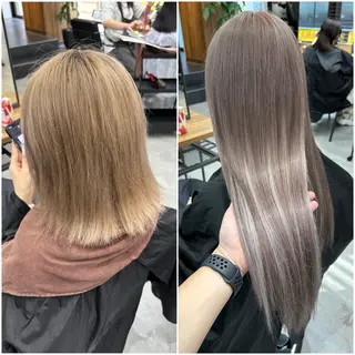 ロング KEISUKE/ ブリーチ🧡エクステのヘアスタイル