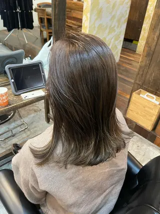 ミディアム カラー 韓国ヘア🫧艶カラー 🫧髪質改善/オオヤのヘアスタイル