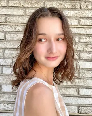 ミディアム パーマ 無料カットモデル募集 / Juanのヘアスタイル